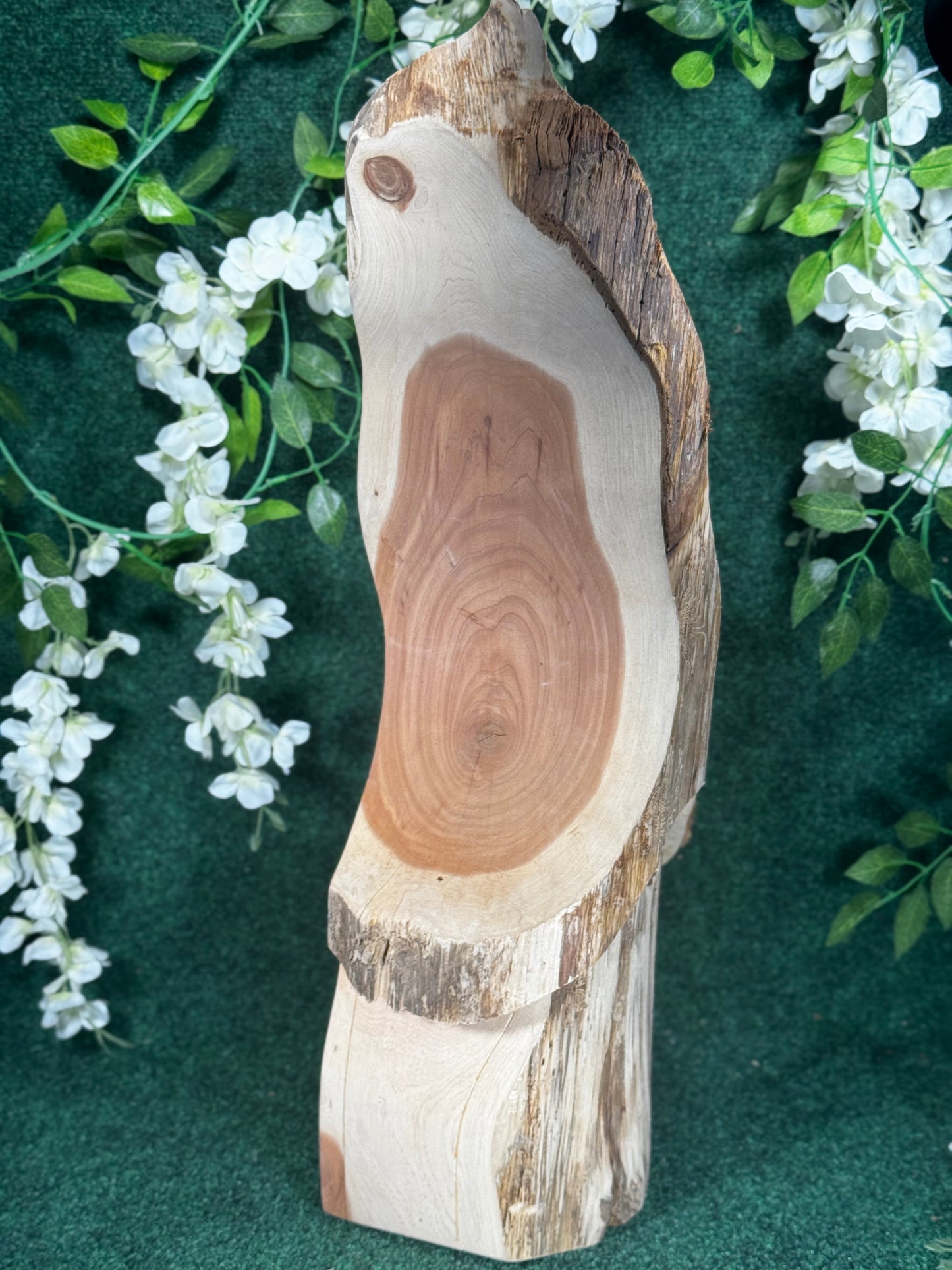 Cedar gnome birdhouse