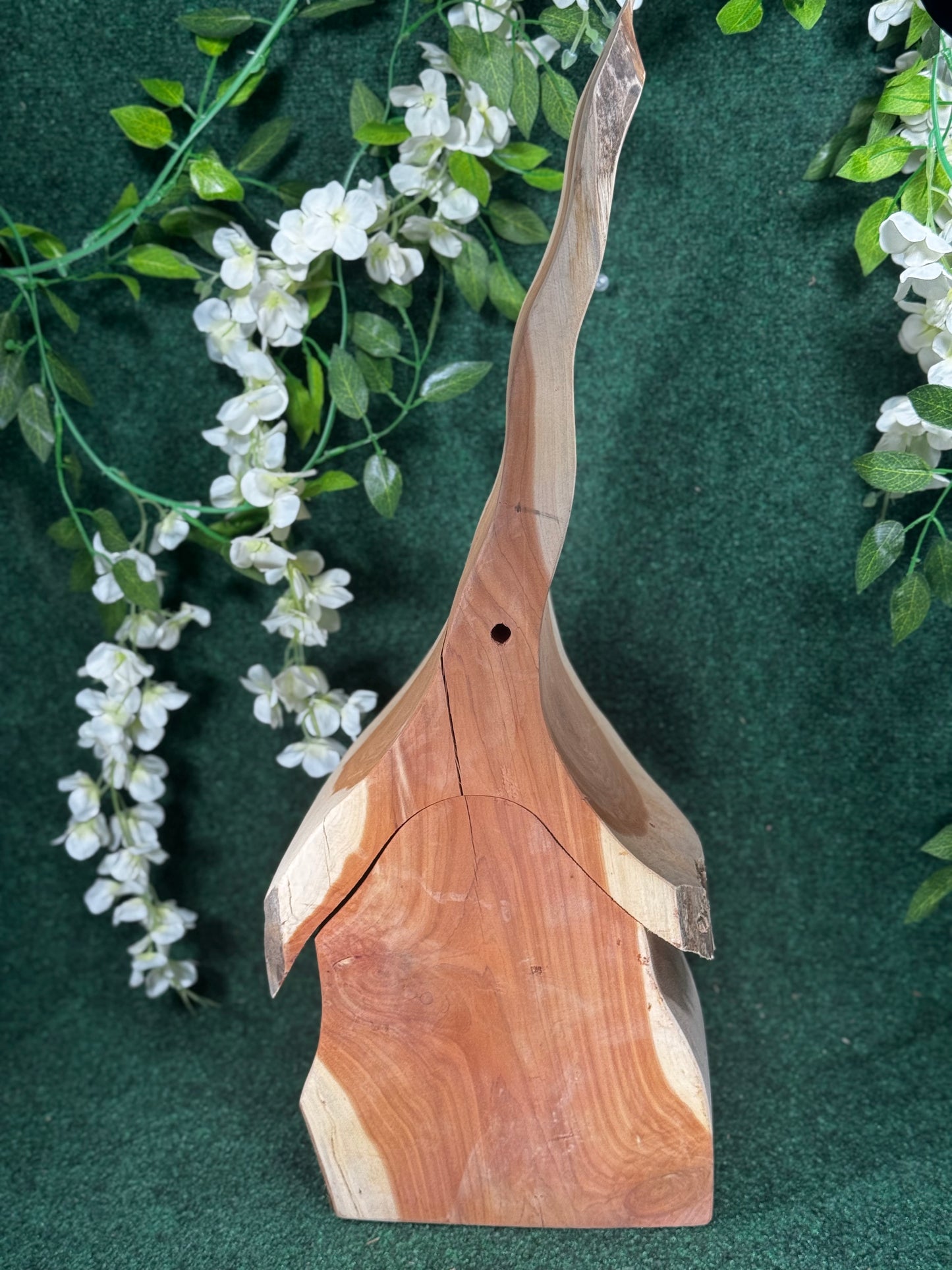 Cedar gnome birdhouse