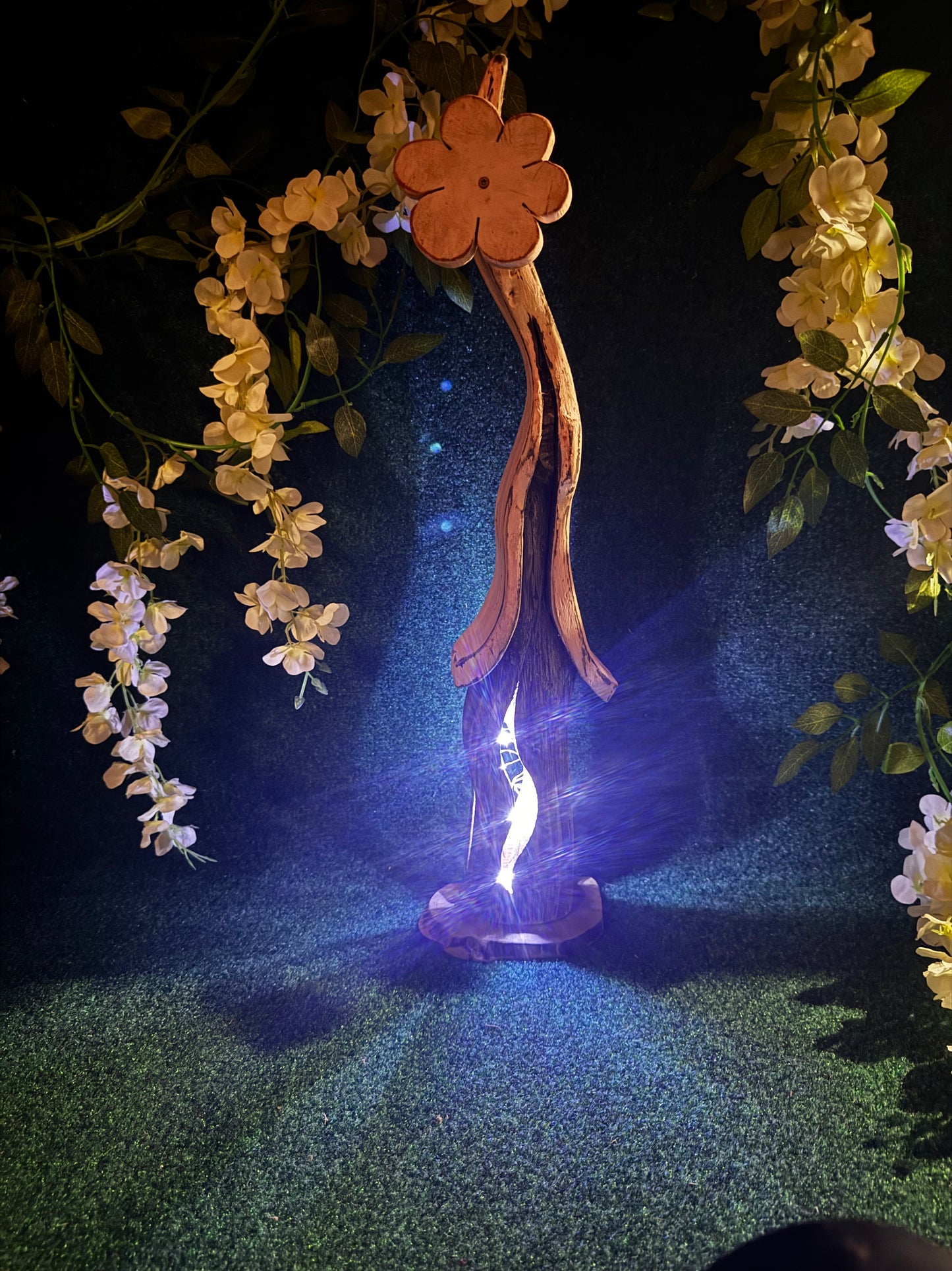 Painted butterfly house with light included
