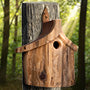 Cedar gnome birdhouse