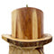 Cedar cowboy birdfeeder with a water proof finish